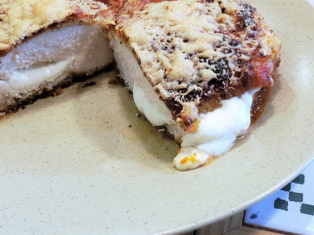 Mozzarella Stuffed Chicken Parm