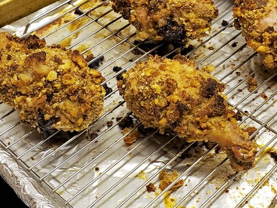 Oven Fried Chicken Drumsticks